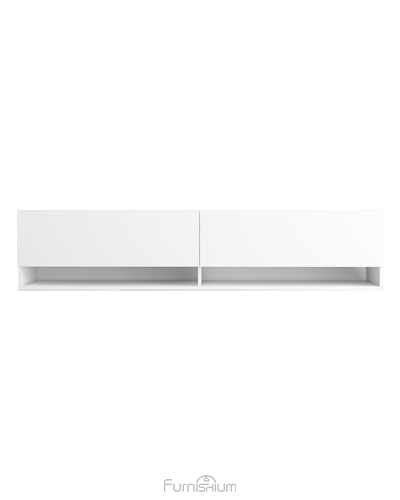 شلف دیواری تلویزیون سفید و مینیمال مدل W.B0012